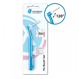 Produktbild von MIRADENT Interd.Pic-Brush Set 1Halt+1B&uuml;.blau