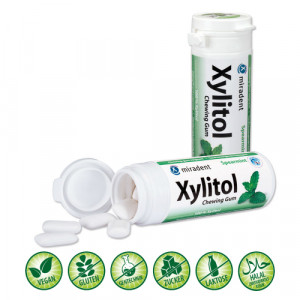 Produktbild von MIRADENT Xylitol Chewing Gum Spearmint