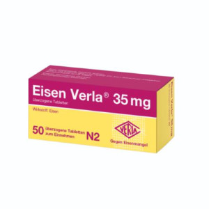 Produktbild von EISEN VERLA 35 mg &uuml;berzogene Tabletten