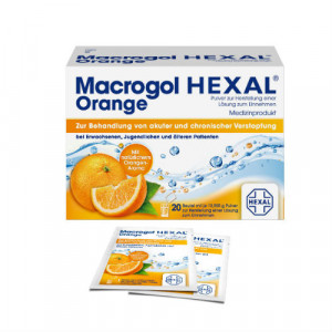 Produktbild von MACROGOL HEXAL Orange Plv.z.Her.e.Lsg.z.Einn.Btl.
