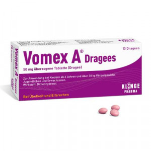 Produktbild von VOMEX A Dragees 50 mg &uuml;berzogene Tabletten