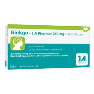 Produktbild von GINKGO-1A Pharma 240 mg Filmtabletten